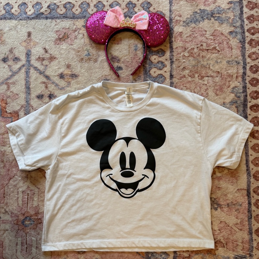 Mickey Mouse crop T-Shirt and ears